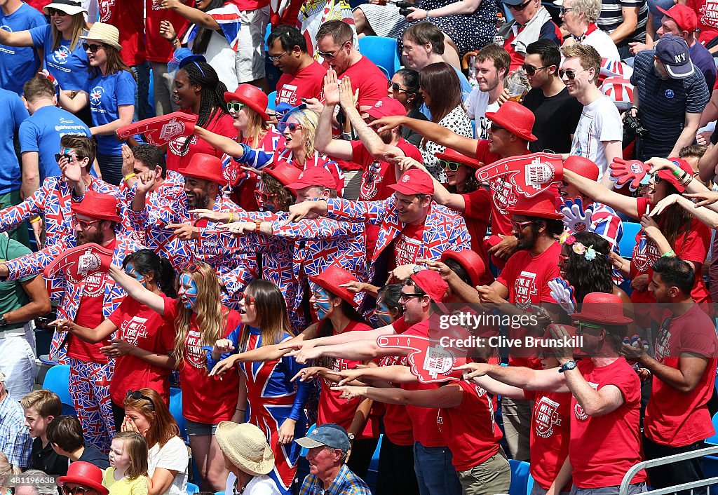 Great Britain v France - Davis Cup: Day Two