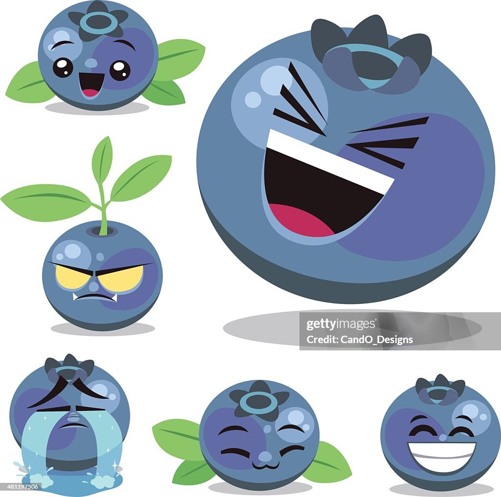 Exploding Blueberry Cartoon Blueberry Cartoon Set B High-Res Vector Graphic - Getty Images