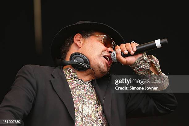 Craig Charles performs live on the Main Stage during day two of Lovebox Festival 2015 at Victoria Park on July 18, 2015 in London, England.