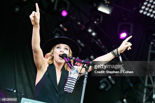 Ward performs during the 2015 Forecastle Music Festival at Waterfront Park on July 17, 2015 in Louisville, Kentucky.