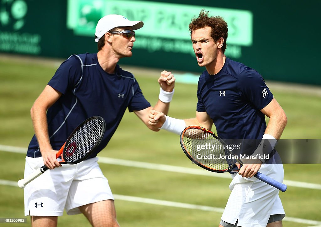 Great Britain v France - Davis Cup: Day Two