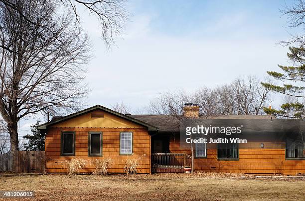 Shingled Ranch House in the Suburbs