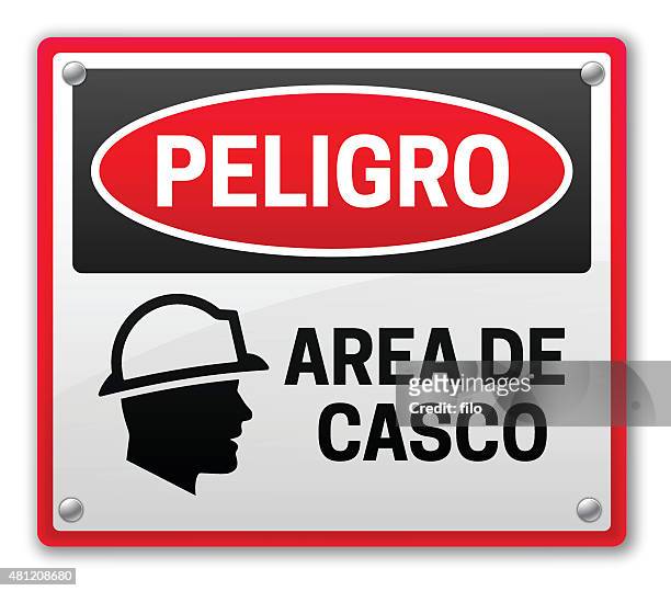 illustrations, cliparts, dessins animés et icônes de peligro région de casco - casco protector