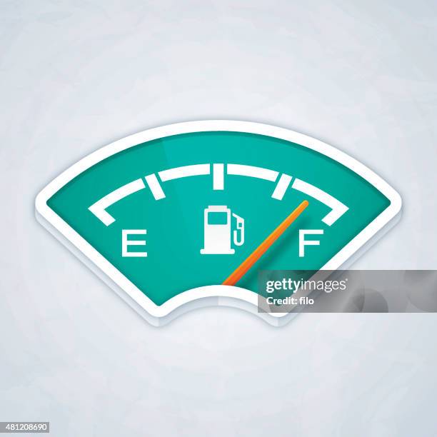 illustrations, cliparts, dessins animés et icônes de jauge de carburant complet - réservoir à essence