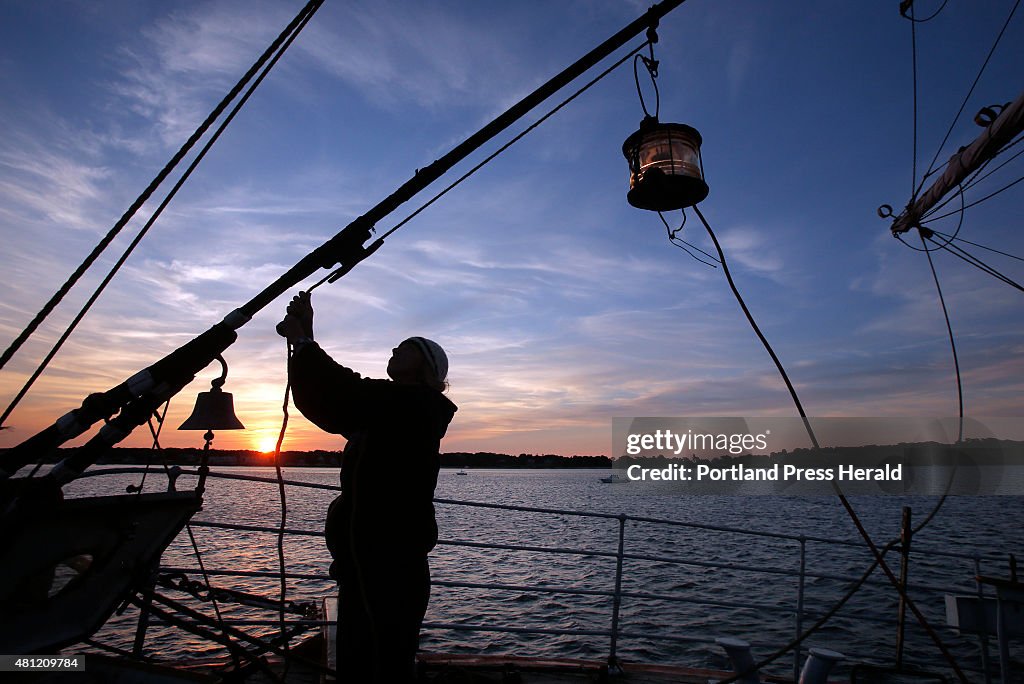 Cleaning the Picton Castle