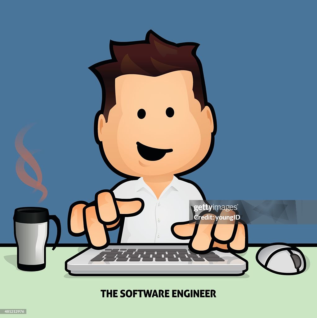 Computer Engineer Cartoon
