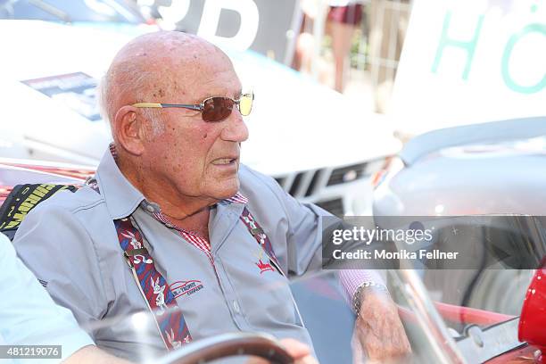 Sir Stirling Moss participates at the Ennstal Classic 2015 on July 18, 2015 in Groebming, Austria.