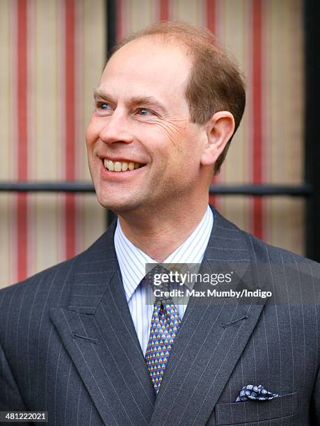 Prince Edward, Earl of Wessex attends the opening of the 'Childhood at Osborne' project at The Swiss Cottage, Osborne House during a day of...