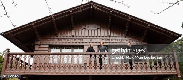 Sophie, Countess of Wessex and Prince Edward, Earl of Wessex attend the opening of the 'Childhood at Osborne' project at The Swiss Cottage, Osborne...