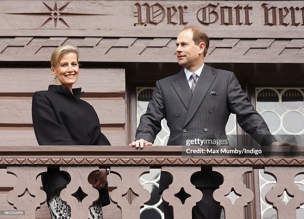 Prince Edward And The Countess Of Wessex Visit The Isle Of Wight