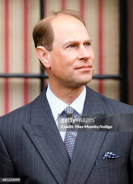 Prince Edward, Earl of Wessex attends the opening of the 'Childhood at Osborne' project at The Swiss Cottage, Osborne House during a day of...