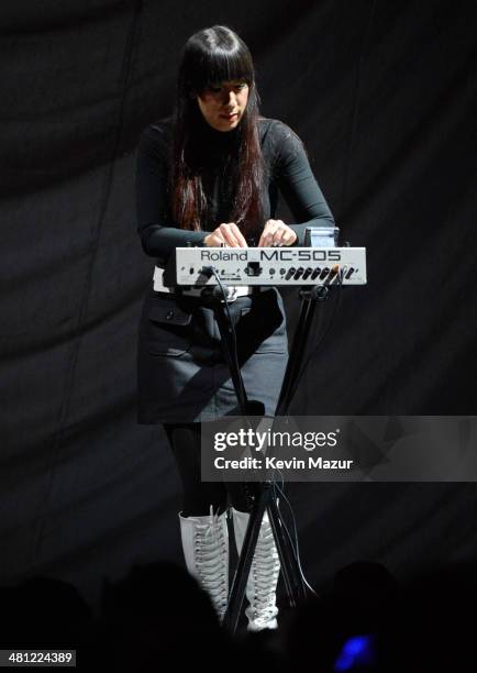 Lady Starlight opens for Lady Gaga at Roseland Ballroom on March 28, 2014 in New York City.