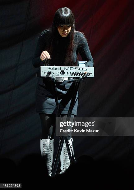 Lady Starlight opens for Lady Gaga at Roseland Ballroom on March 28, 2014 in New York City.