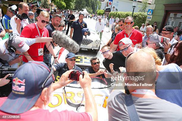 Patrick Dempsey participates at the Ennstal Classic 2015 on July 18, 2015 in Groebming, Austria.