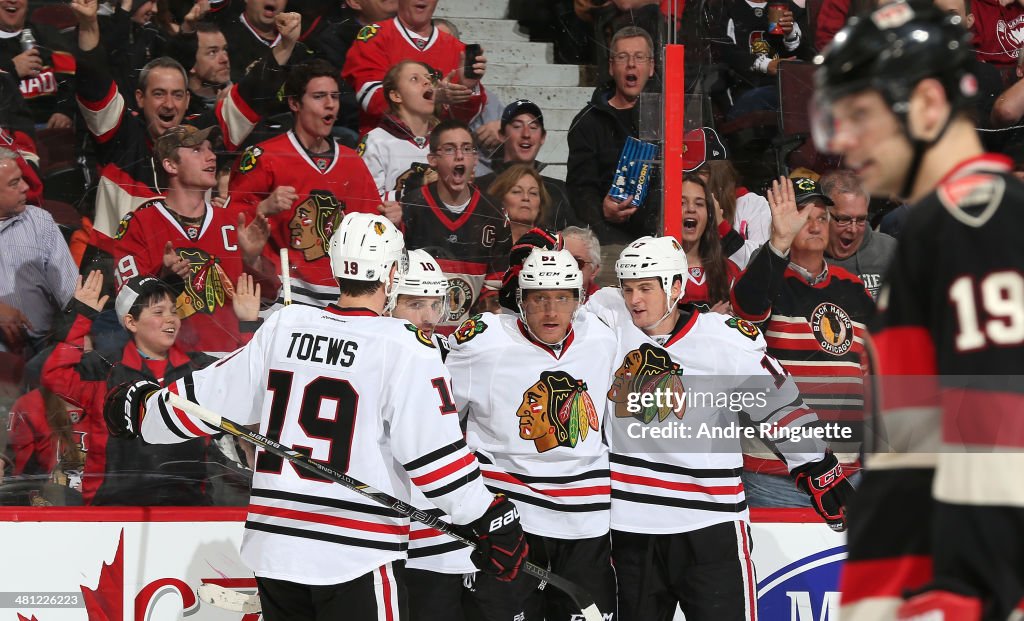 Chicago Blackhawks v Ottawa Senators