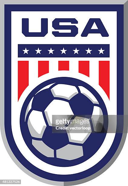 usa soccer badge - american football sport 幅插畫檔、美工圖案、卡�通及圖標