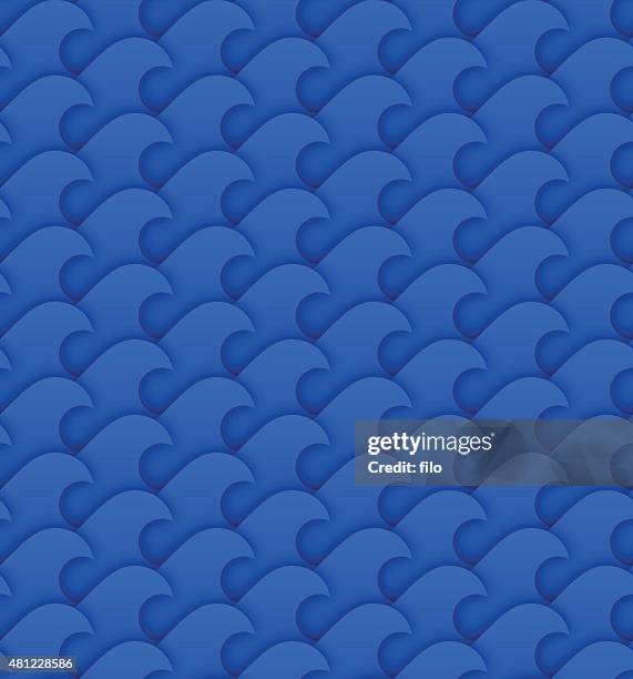seamless wave background - summer seamless pattern stock illustrations