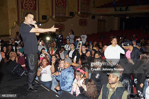 French Montana performs during Hip Hop Idols at The Paramount Hudson Valley on March 28, 2014 in Peekskill, New York.