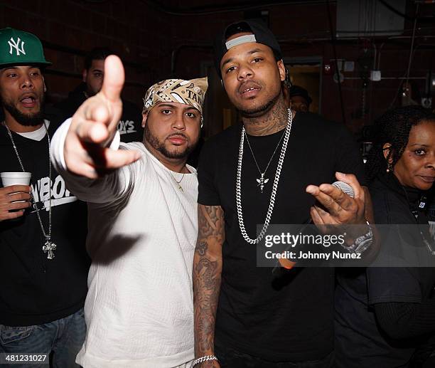 Bodega Bamz and Chinx Drugz attend Hip Hop Idols at The Paramount Hudson Valley on March 28, 2014 in Peekskill, New York.