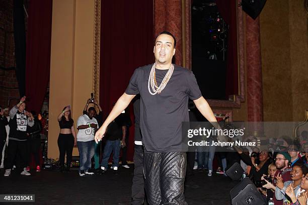 French Montana performs during Hip Hop Idols at The Paramount Hudson Valley on March 28, 2014 in Peekskill, New York.