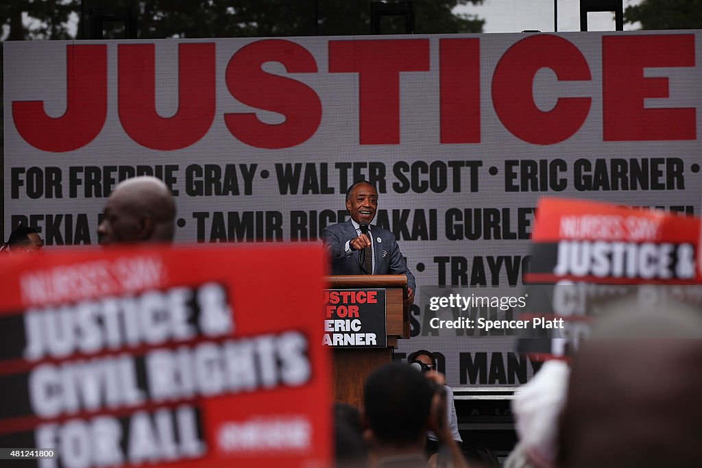 Relatives Of Police Killing Victims Join Rally Calling For Justice For Eric Garner