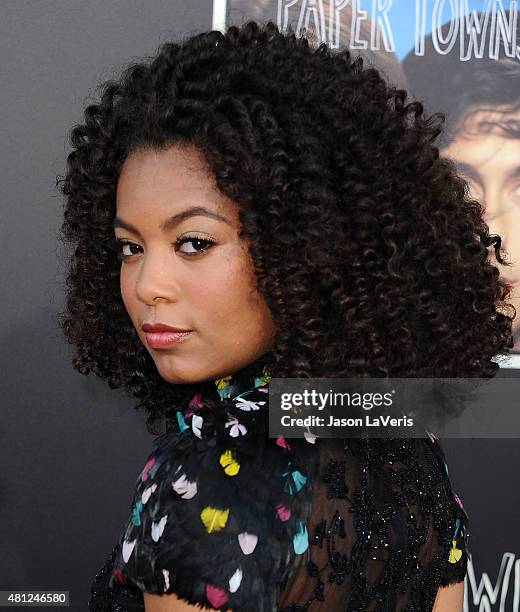 Actress Jaz Sinclair attends the "Paper Towns" Q&A and live concert at YouTube Space LA on July 17, 2015 in Los Angeles, California.