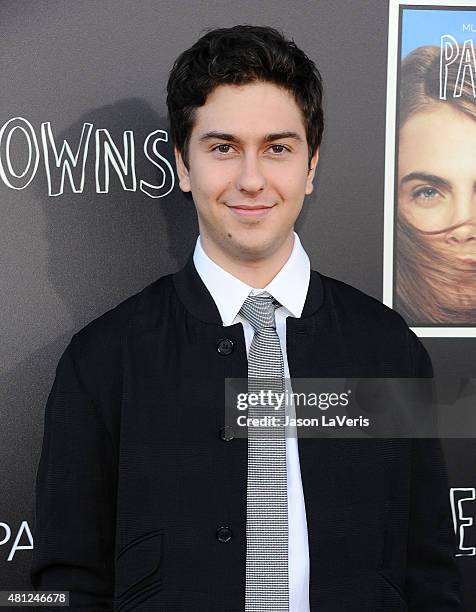 Actor Nat Wolff attends the "Paper Towns" Q&A and live concert at YouTube Space LA on July 17, 2015 in Los Angeles, California.