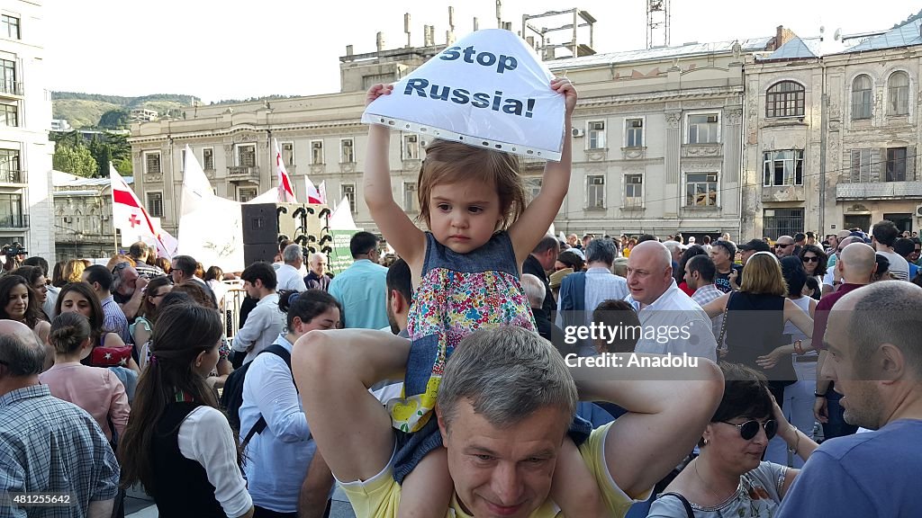 Anti-Russian protest in Georgia