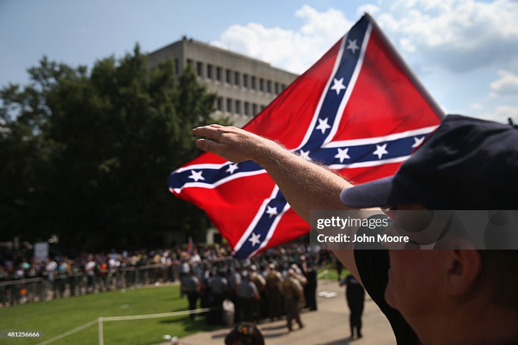 Ku Klux Klan Holds Rally Outside South Carolina Statehouse