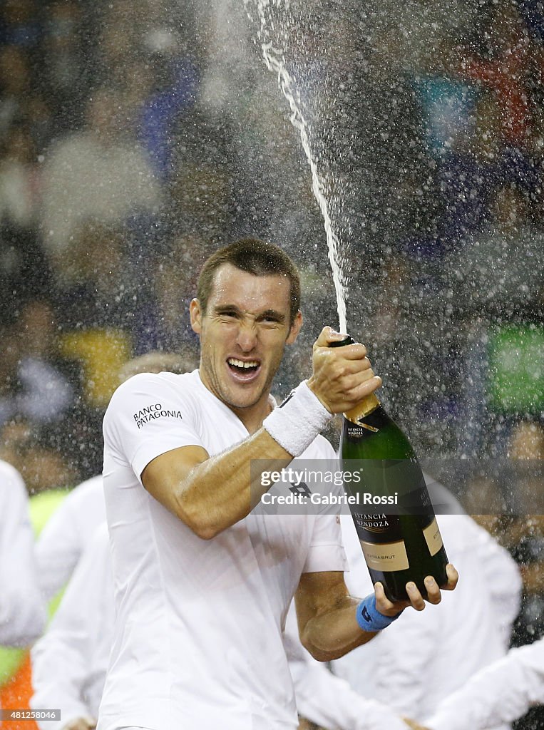 Argentina v Serbia - Davis Cup 2015 Day 2