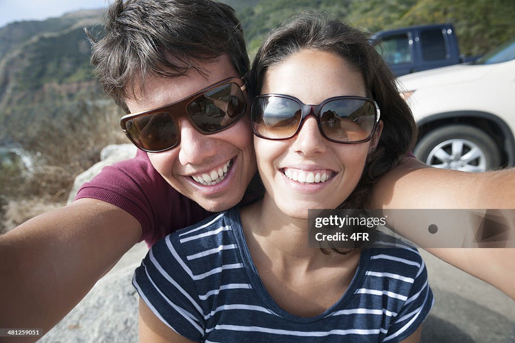 Couple Self Portrait, Road Trip