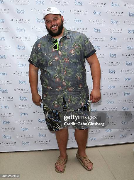 Actor Daniel Franzese attends a celebrity pool party for Alvarez Plastic Surgery at Bare Pool Lounge at The Mirage Hotel & Casino on July 18, 2015 in...
