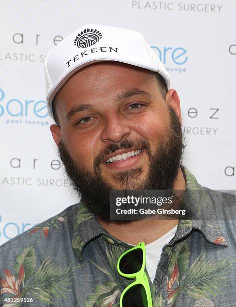 Actor Daniel Franzese attends a celebrity pool party for Alvarez Plastic Surgery at Bare Pool Lounge at The Mirage Hotel & Casino on July 18, 2015 in...