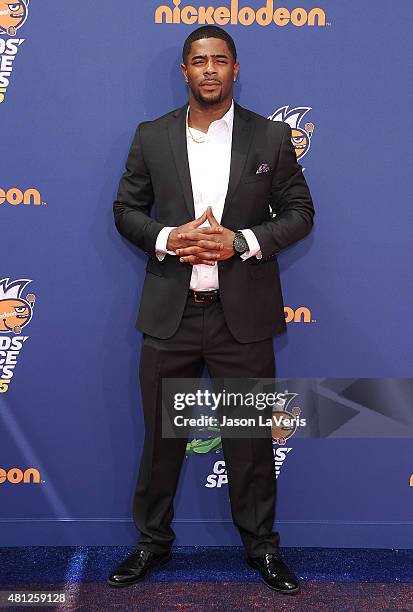 Player Malcolm Butler attends the Nickelodeon Kids' Choice Sports Awards at UCLA's Pauley Pavilion on July 16, 2015 in Westwood, California.