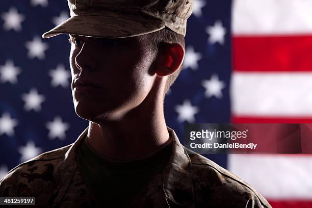 u s marine soldier - us marine corps stock pictures, royalty-free photos & images