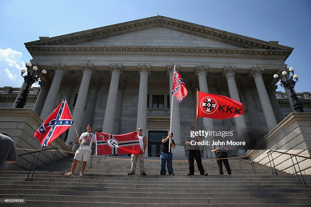 Ku Klux Klan Holds Rally Outside South Carolina Statehouse