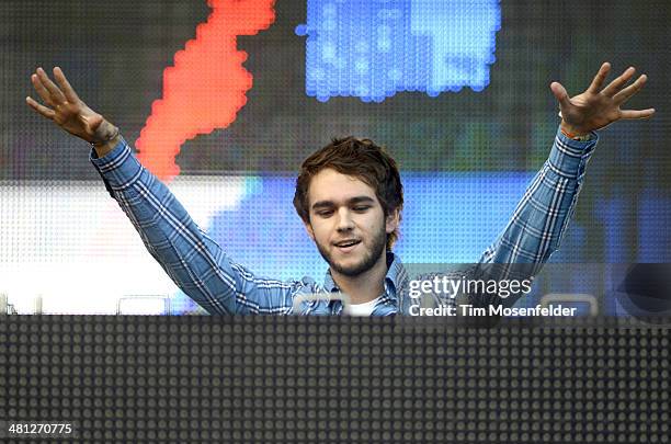 Zedd performs during the Ultra Music Festival at Bayfront Park Amphitheater on March 28, 2014 in Miami, Florida.