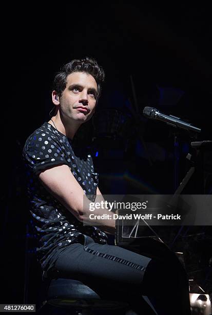 Mika performs at Fnac Live on July 18, 2015 in Paris, France.