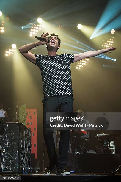 Mika performs at Fnac Live on July 18, 2015 in Paris, France.