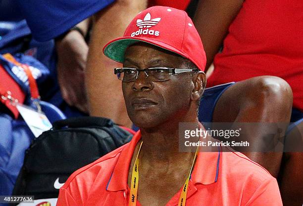 Former track and field athlete Bob Beamon attends day four of the IAAF World Youth Championships, Cali 2015 on July 18, 2015 at the Pascual Guerrero...