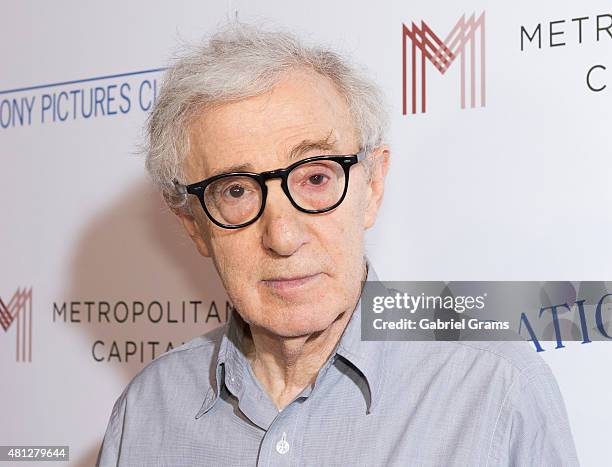 Woody Allen attends the Chicago premiere of "Irrational Man" at Bellweather Meeting House & Eatery on July 18, 2015 in Chicago, Illinois.