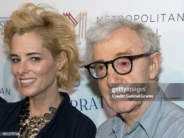 Woody Allen and Parker Posey attend the Chicago premiere of "Irrational Man" at Bellweather Meeting House & Eatery on July 18, 2015 in Chicago,...