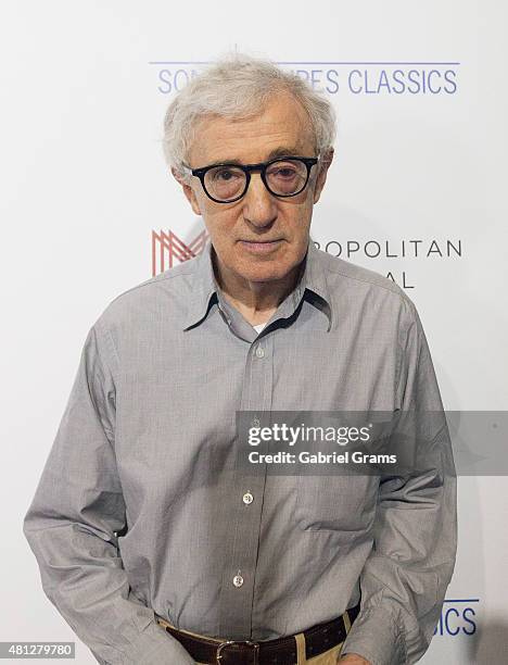 Woody Allen attends the Chicago premiere of "Irrational Man" at Bellweather Meeting House & Eatery on July 18, 2015 in Chicago, Illinois.