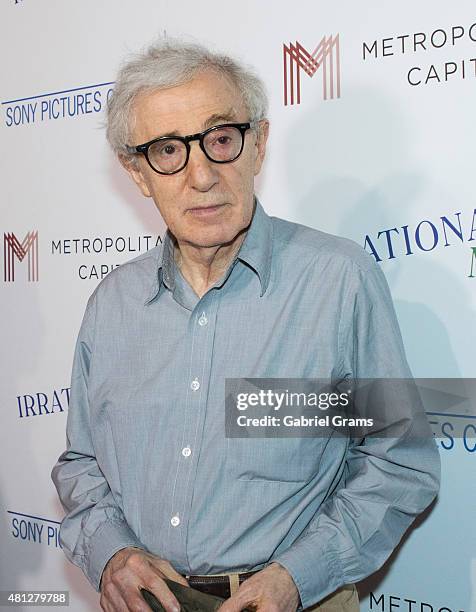 Woody Allen attends the Chicago premiere of "Irrational Man" at Bellweather Meeting House & Eatery on July 18, 2015 in Chicago, Illinois.