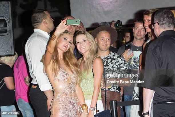 Paris Hilton presents 'Foam & Diamonds' on July 18, 2015 in Ibiza, Spain.