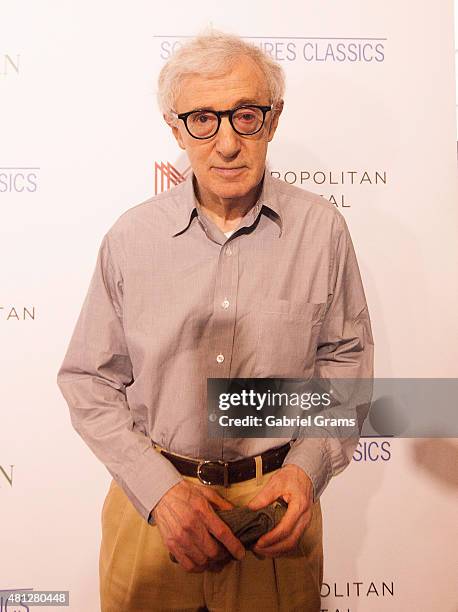 Woody Allen attends the Chicago premiere of "Irrational Man" at Bellweather Meeting House & Eatery on July 18, 2015 in Chicago, Illinois.