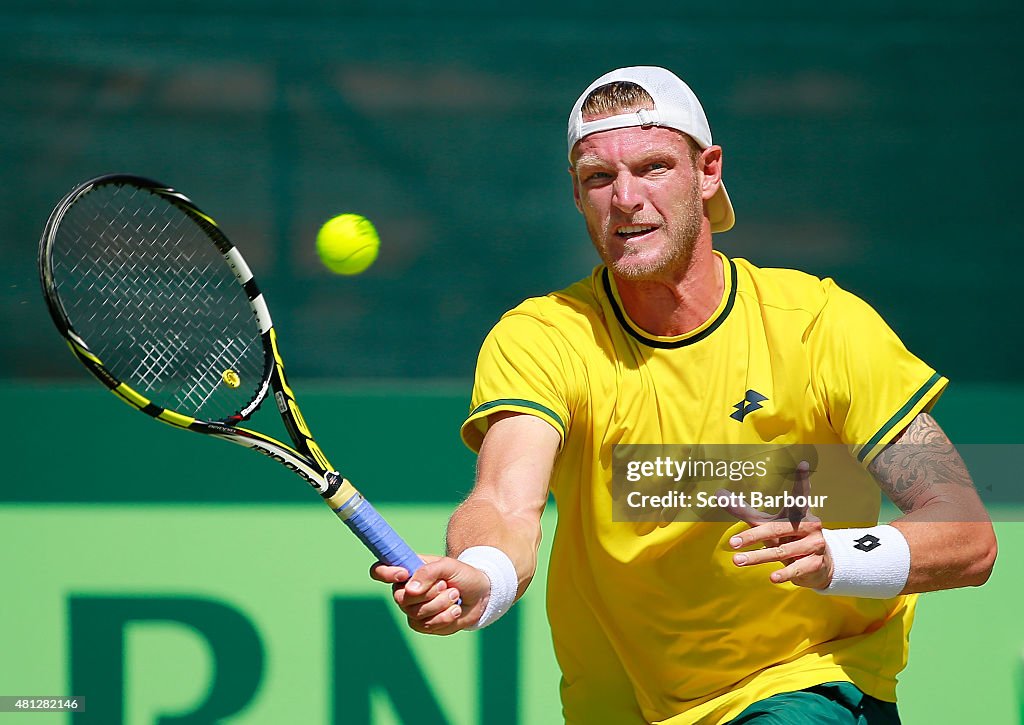 Australia v Kazakhstan - Davis Cup: Day 3