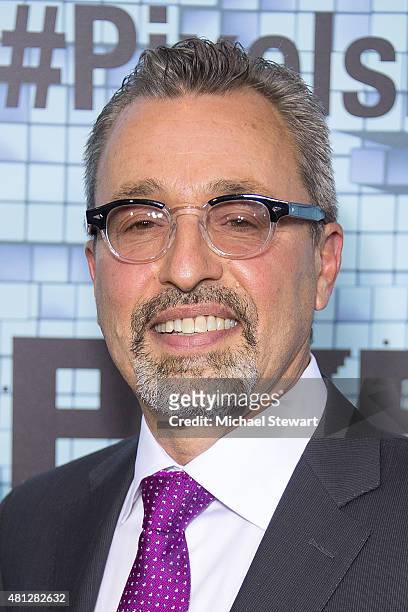 Producer Michael Barnathan the 'Pixels' New York premiere at Regal E-Walk on July 18, 2015 in New York City.