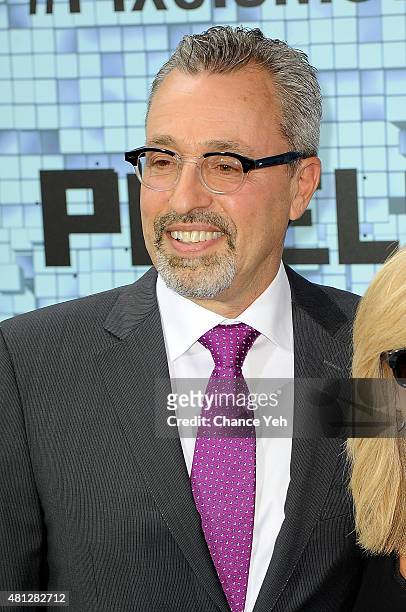 Executive producer Michael Barnathan attends "Pixels" New York premiere at Regal E-Walk on July 18, 2015 in New York City.