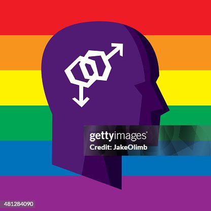 Profile Gay Rights Stylized Profile Gay Rights Stylized